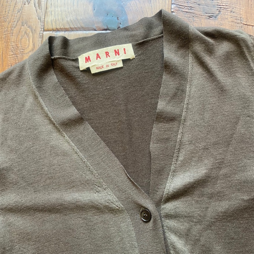 Marni 100% cashmere cardigan sweater sz 42